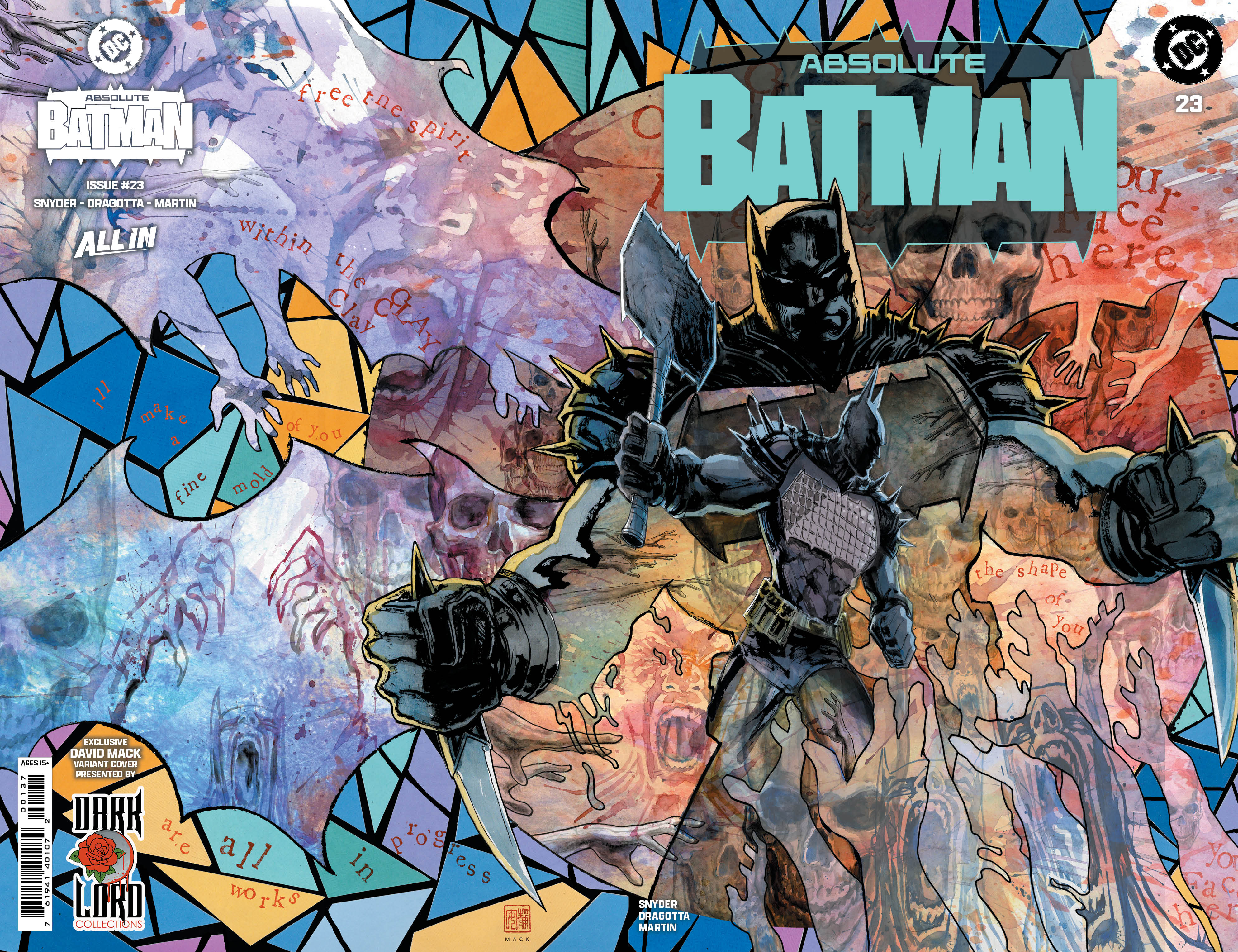 Absolute Batman #23 David Mack (Clayface) – Darklord Collections